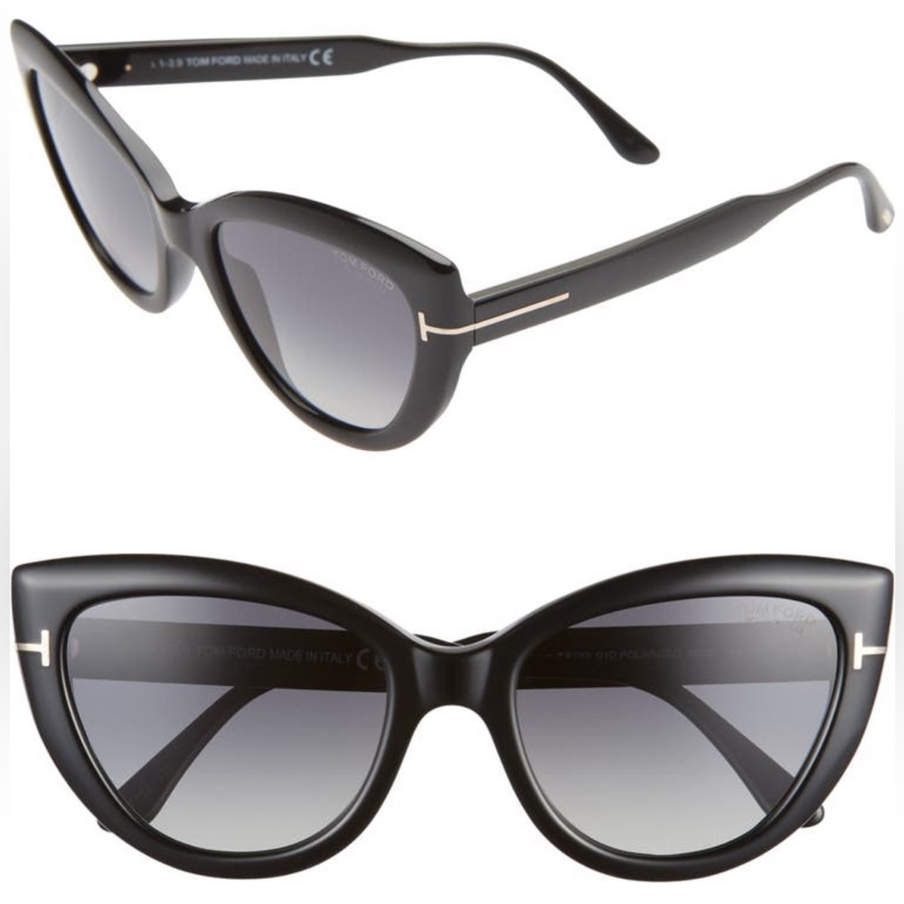 Tom Ford Cat Eye Polarized Sunglasses- Anya Authentic - Picture 5 of 8